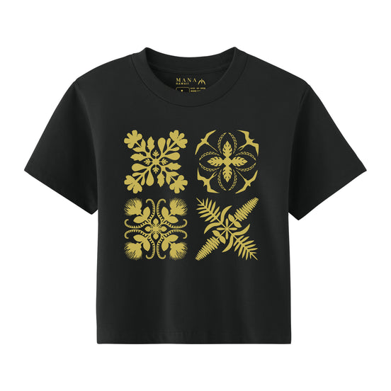 4Quilt Block Crop Tee