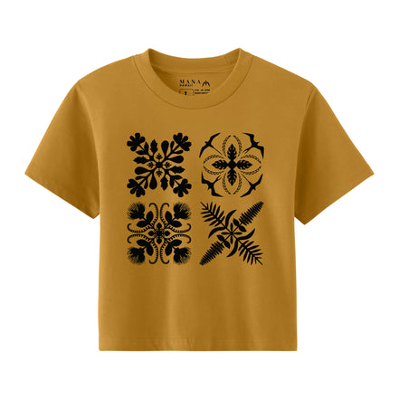 4Quilt Block Crop Tee