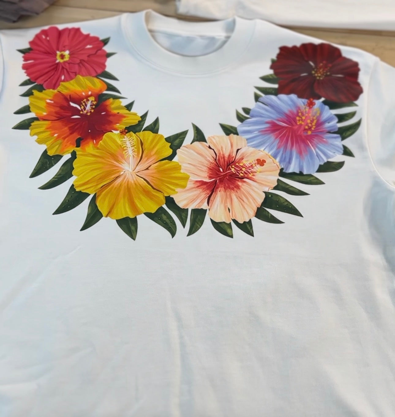 Hibiscus Heavyweight Boxy Tee