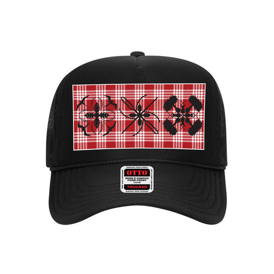 Red Palaka Trucker Hat