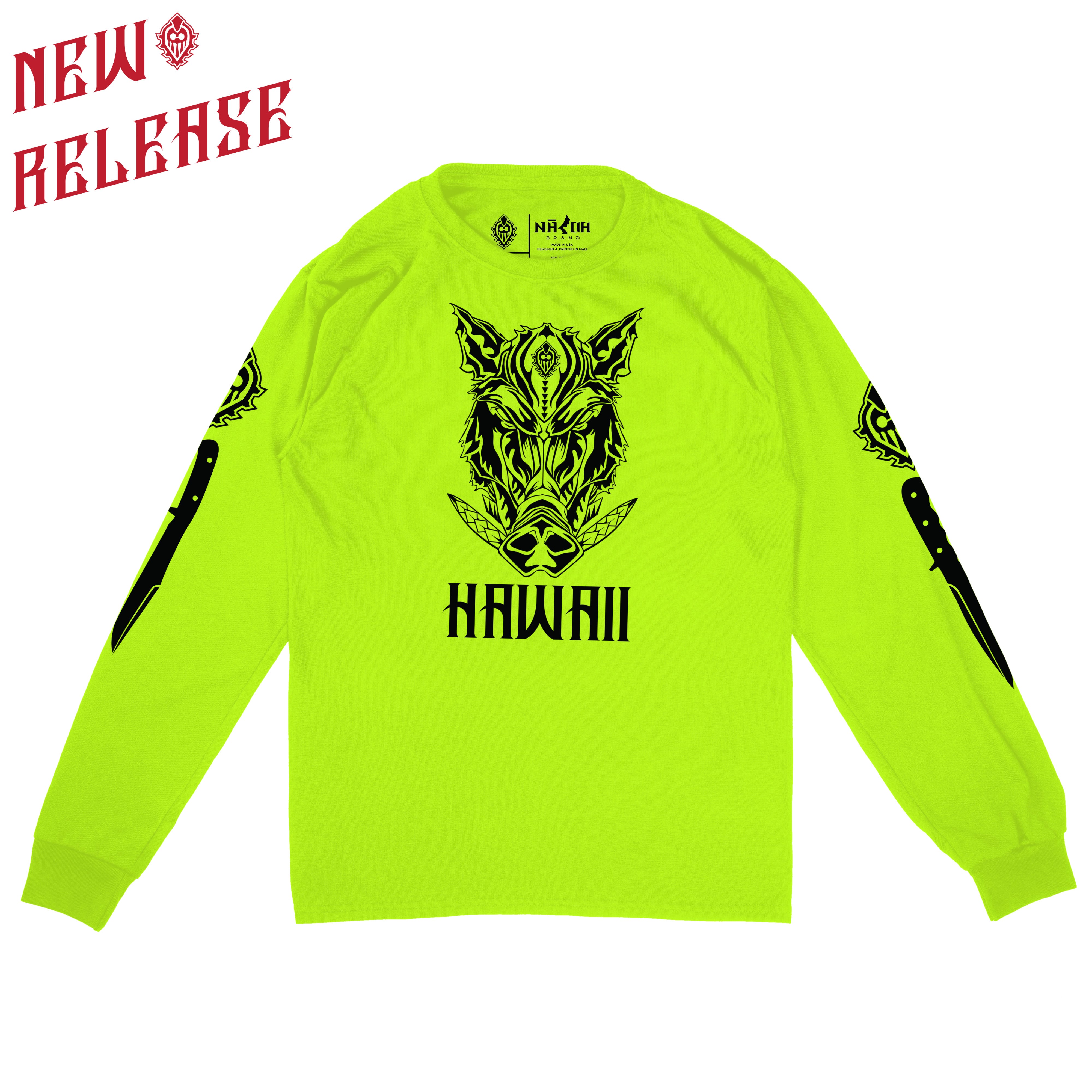 Boar Hi-Vis Long sleeve T-shirt – Na Koa Brand
