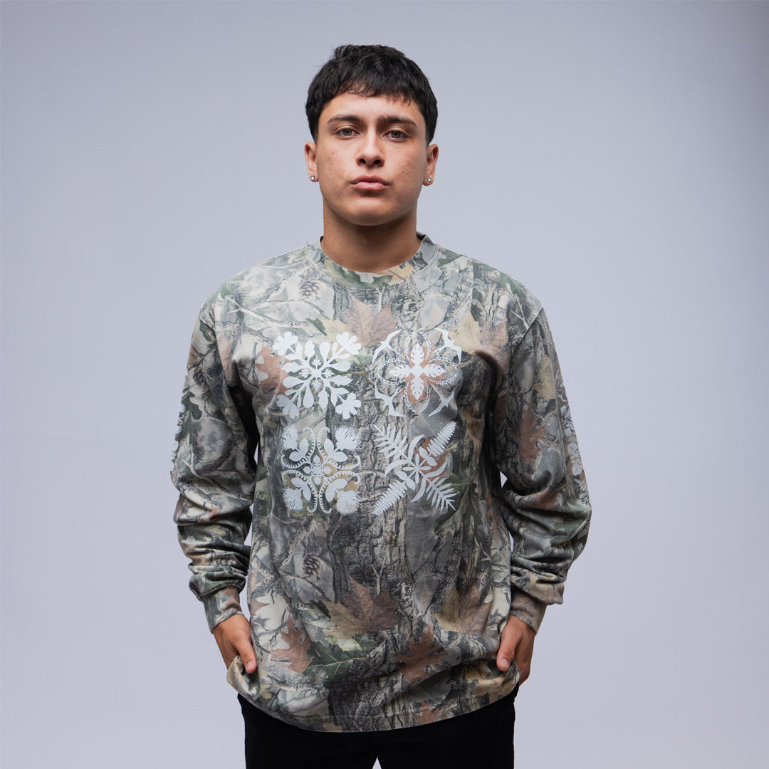 Lāʻau Quilt Block L/S Tee