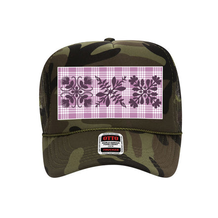 Pink Palaka Trucker Hat