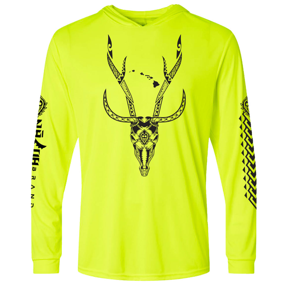 Deer Performance Hooded Long Sleeve T-Shirt