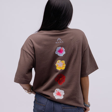 Hibiscus Heavyweight Boxy Tee