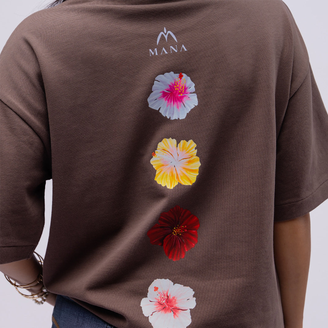 Hibiscus Heavyweight Boxy Tee
