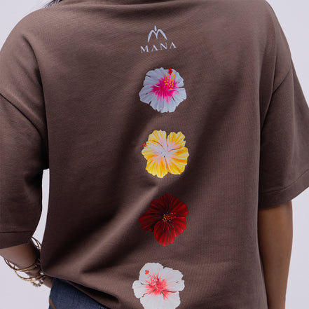 Hibiscus Heavyweight Boxy Tee