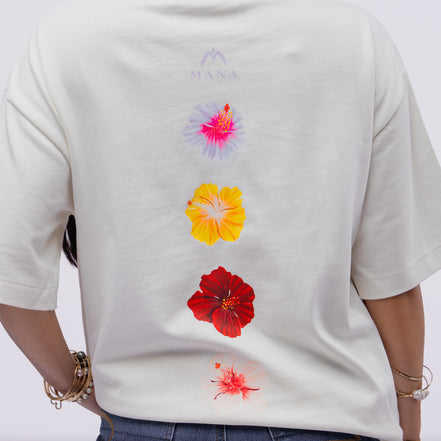 Hibiscus Heavyweight Boxy Tee