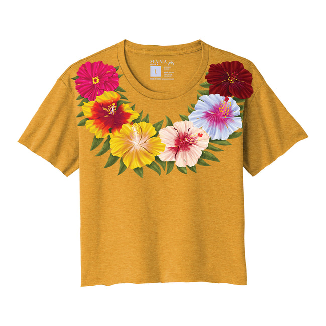 Hibiscus Lei Crop Tee