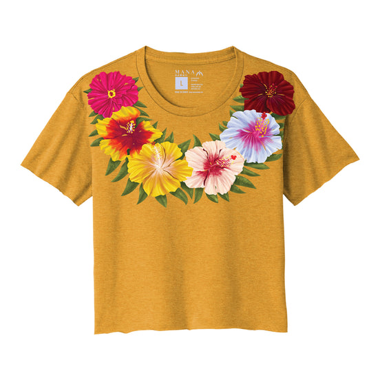 Hibiscus Lei Crop Tee