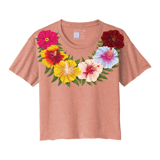 Hibiscus Lei Crop Tee