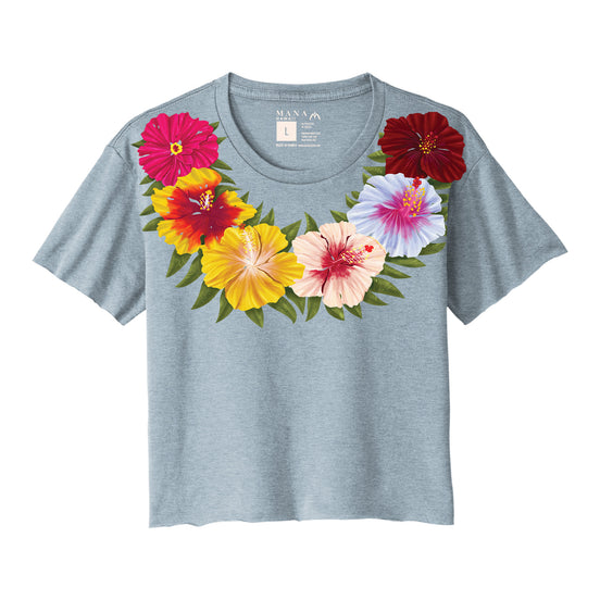 Hibiscus Lei Crop Tee