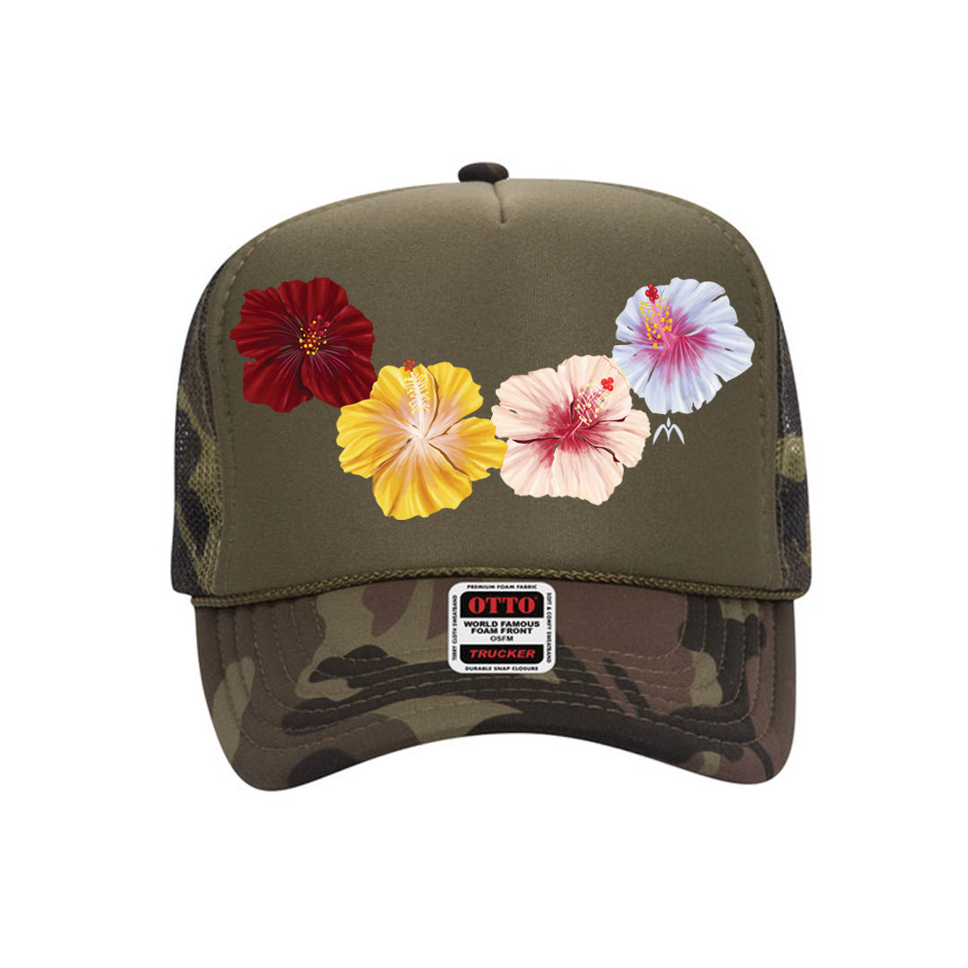 Hibiscus Trucker Hat