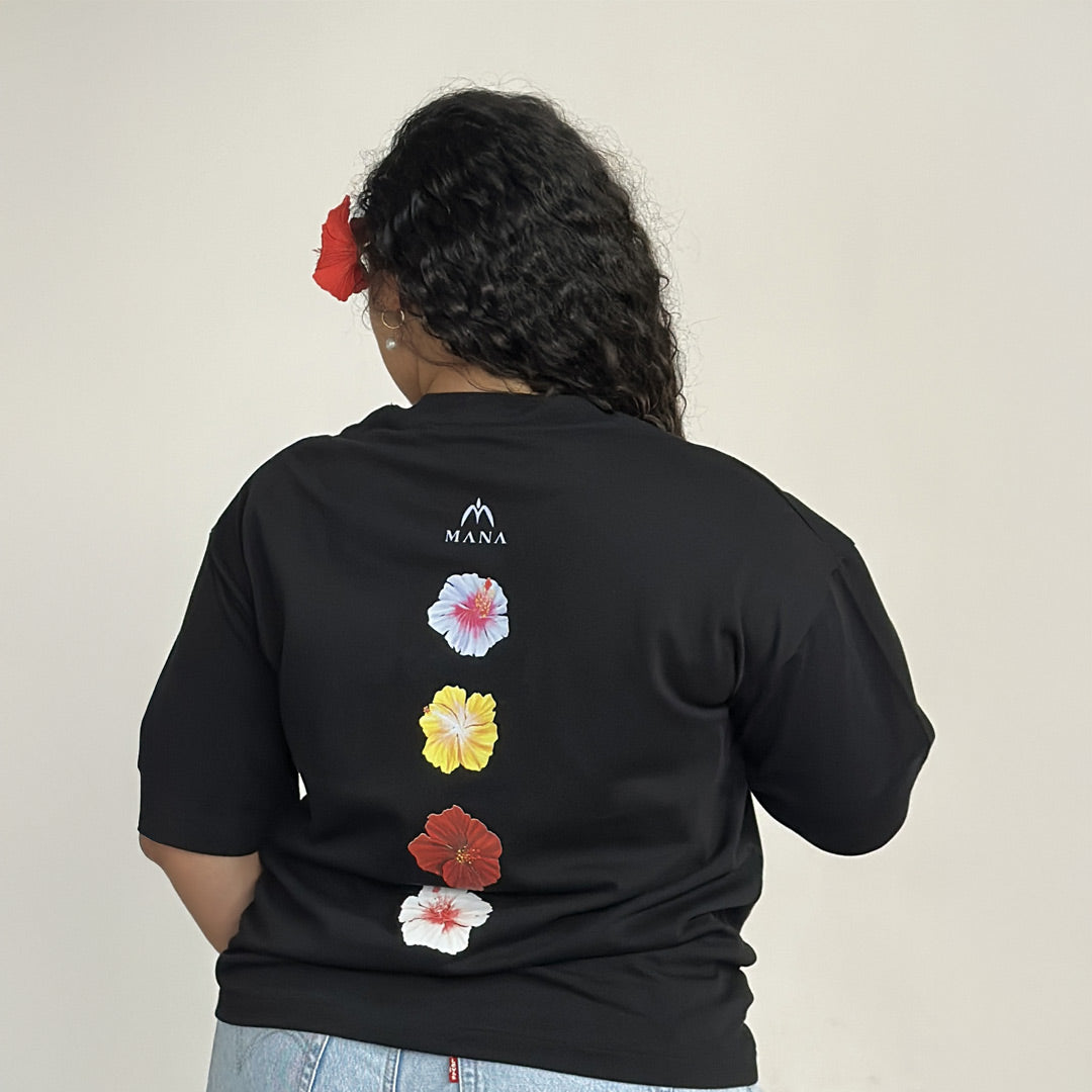 Hibiscus Heavyweight Boxy Tee