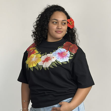 Hibiscus Heavyweight Boxy Tee