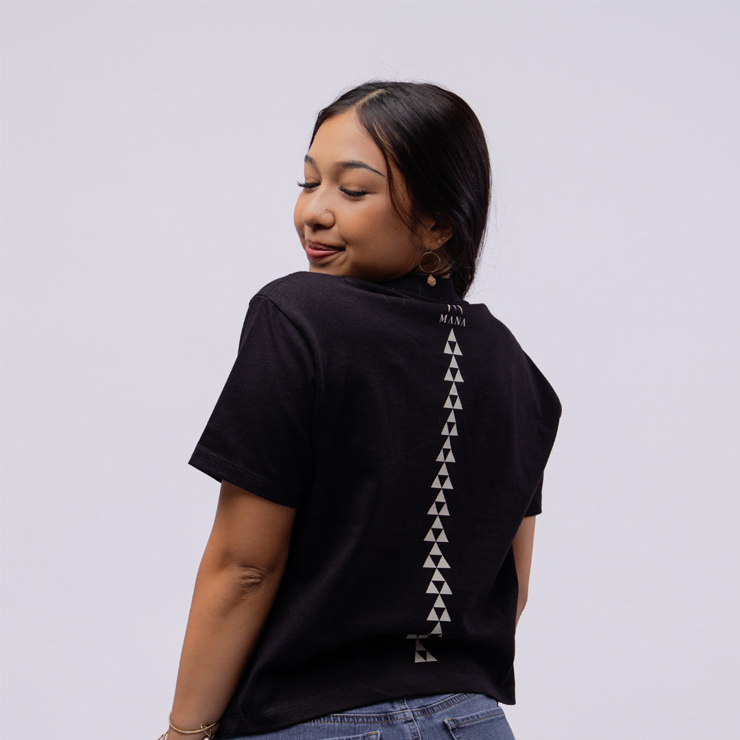 Iwa Quilt Palaka Crop Tee