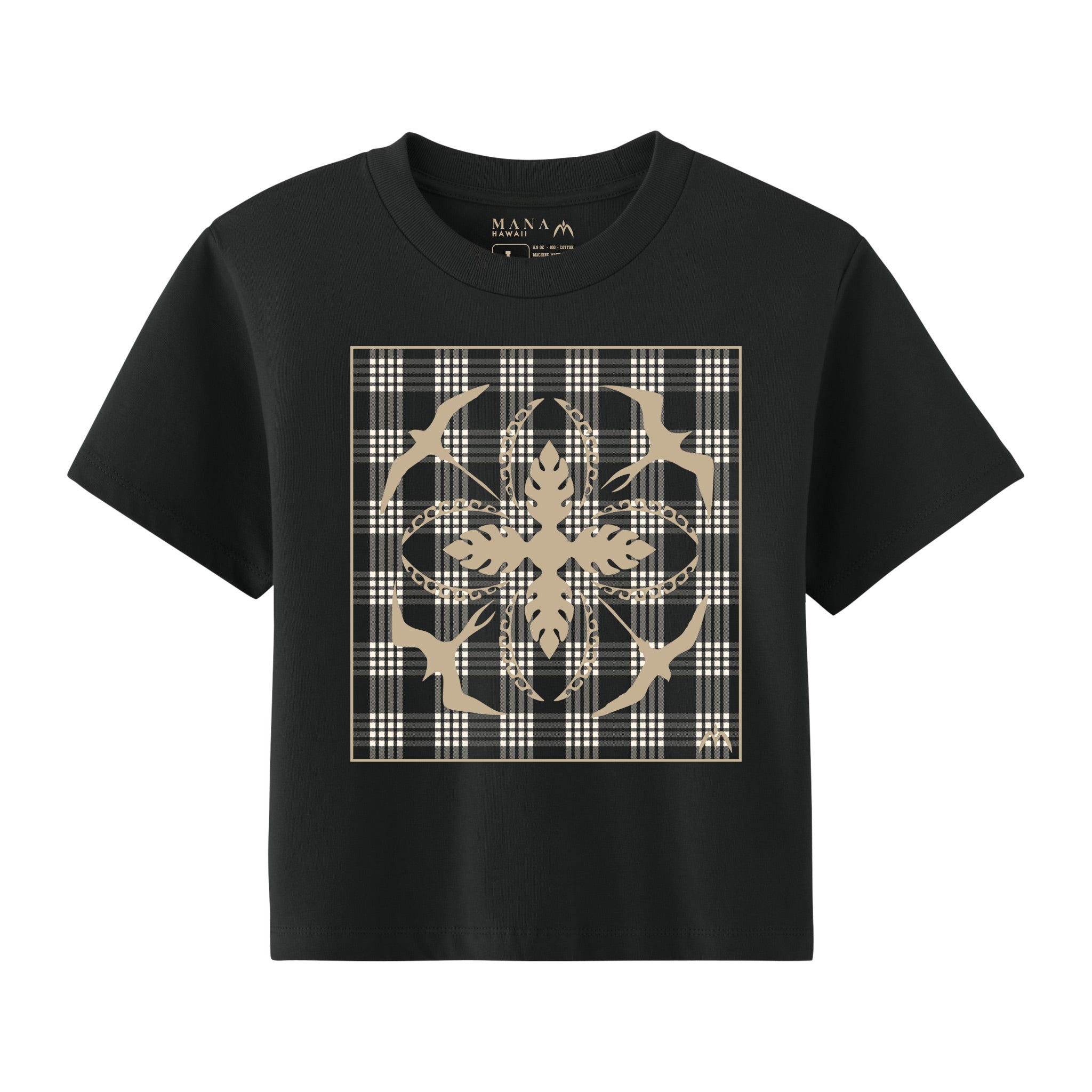 Iwa Quilt Palaka Crop Tee