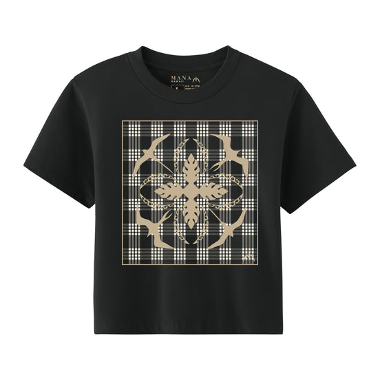 Iwa Quilt Palaka Crop Tee