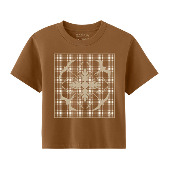 Iwa Quilt Palaka Crop Tee