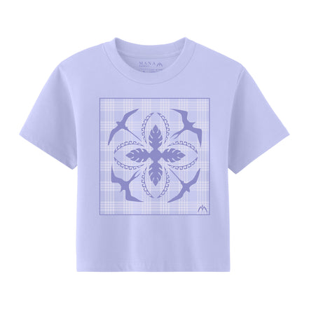 Iwa Quilt Palaka Crop Tee