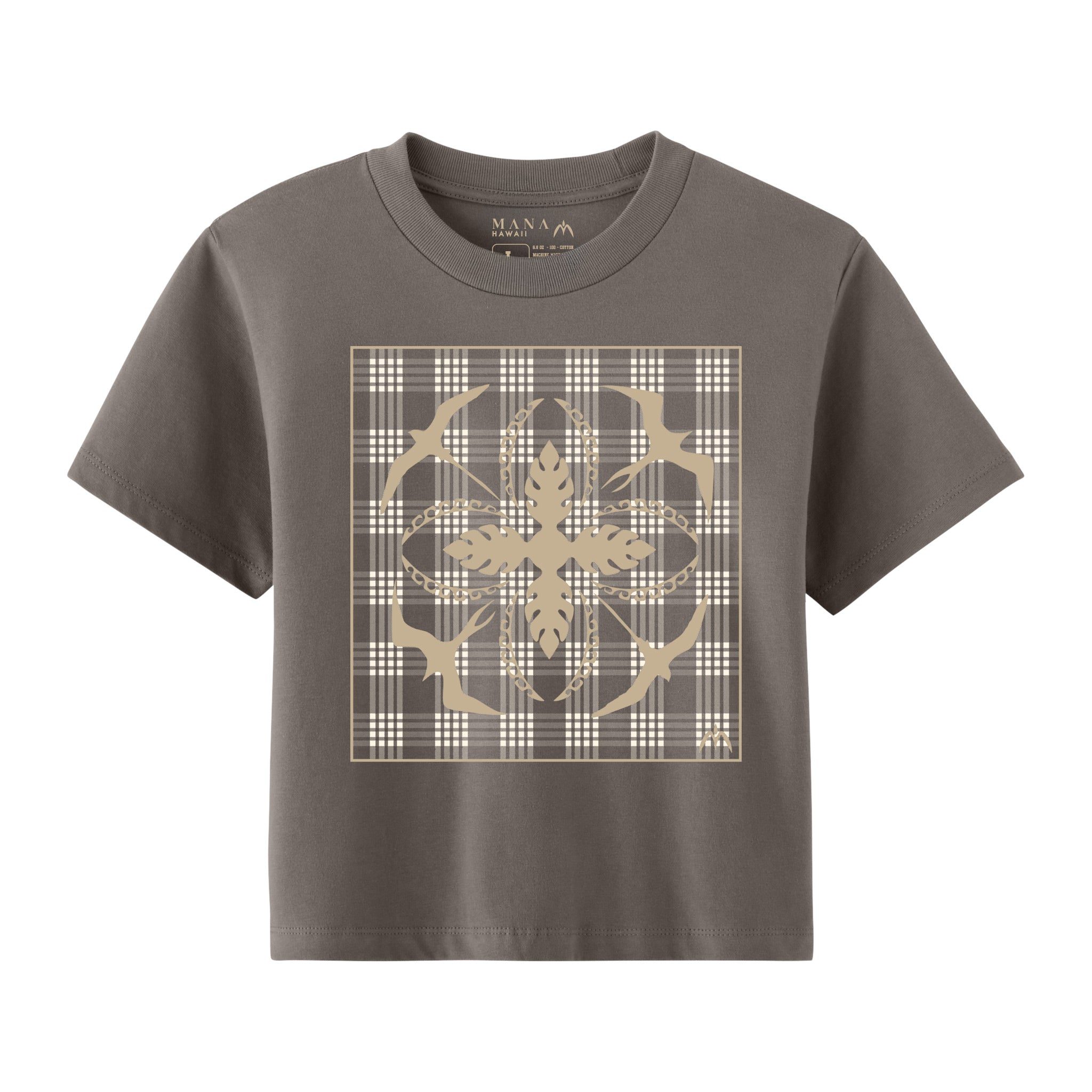 Iwa Quilt Palaka Crop Tee