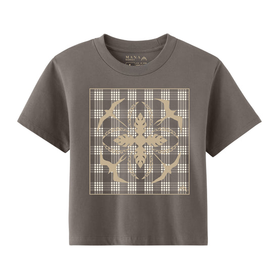 Iwa Quilt Palaka Crop Tee