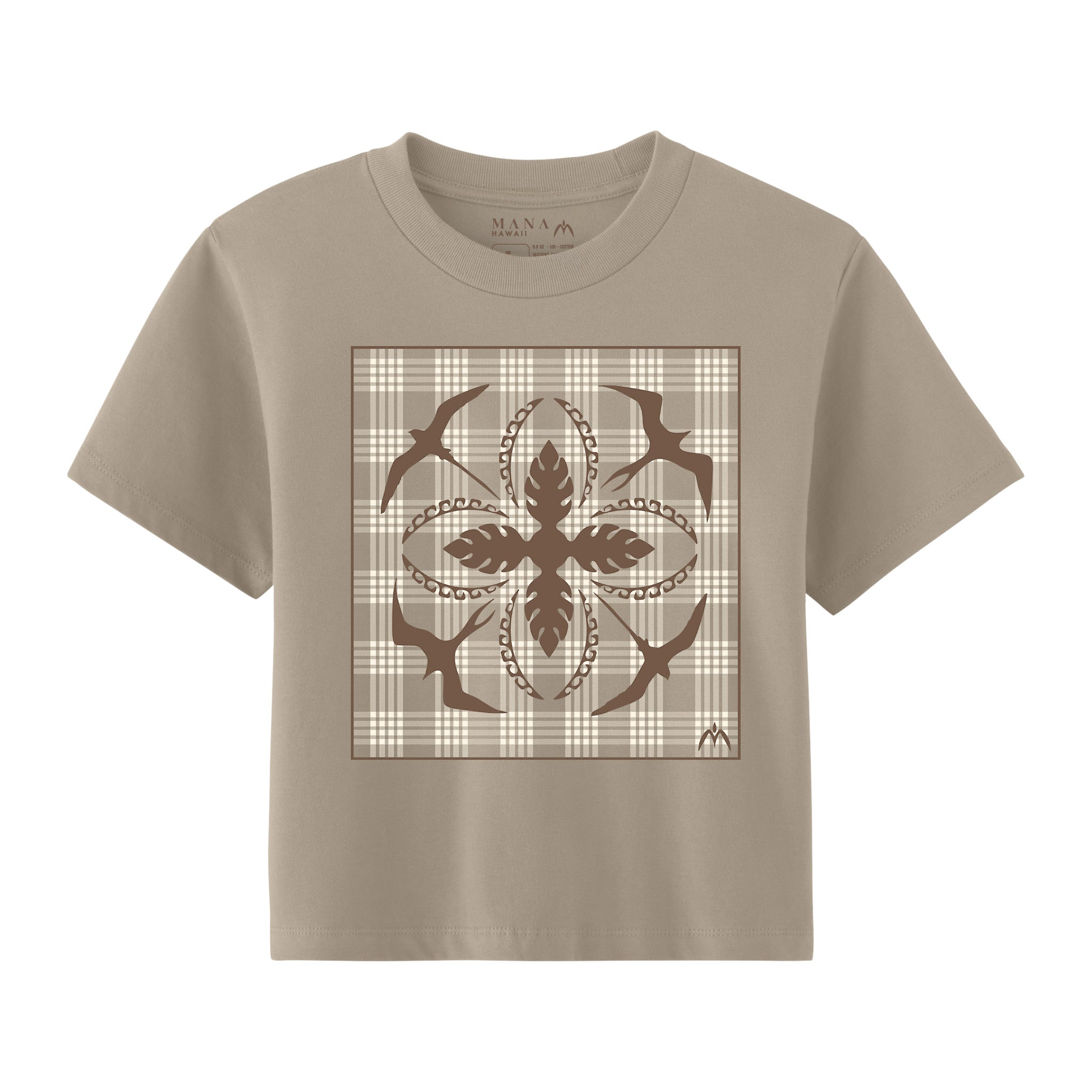 Iwa Quilt Palaka Crop Tee