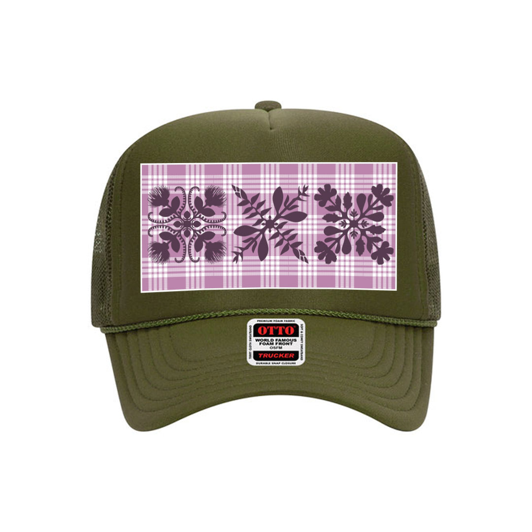 Pink Palaka Trucker Hat
