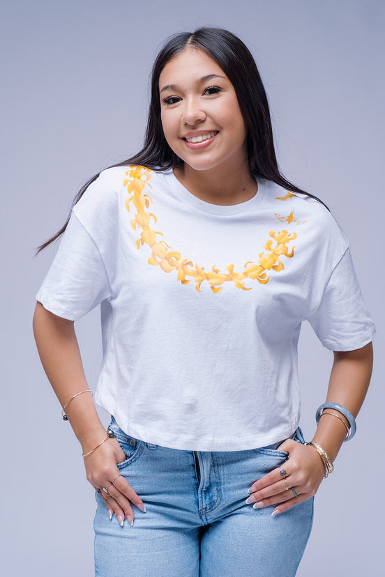 Pua Lei Crop Tee