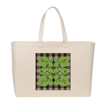 Kalo Quilt Palaka Tote (Canvas)