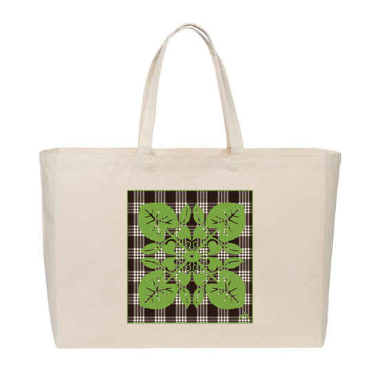 Kalo Quilt Palaka Tote (Canvas)