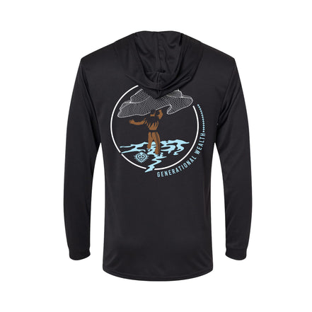 Throw Net Performance Hooded Long Sleeve T-Shirt