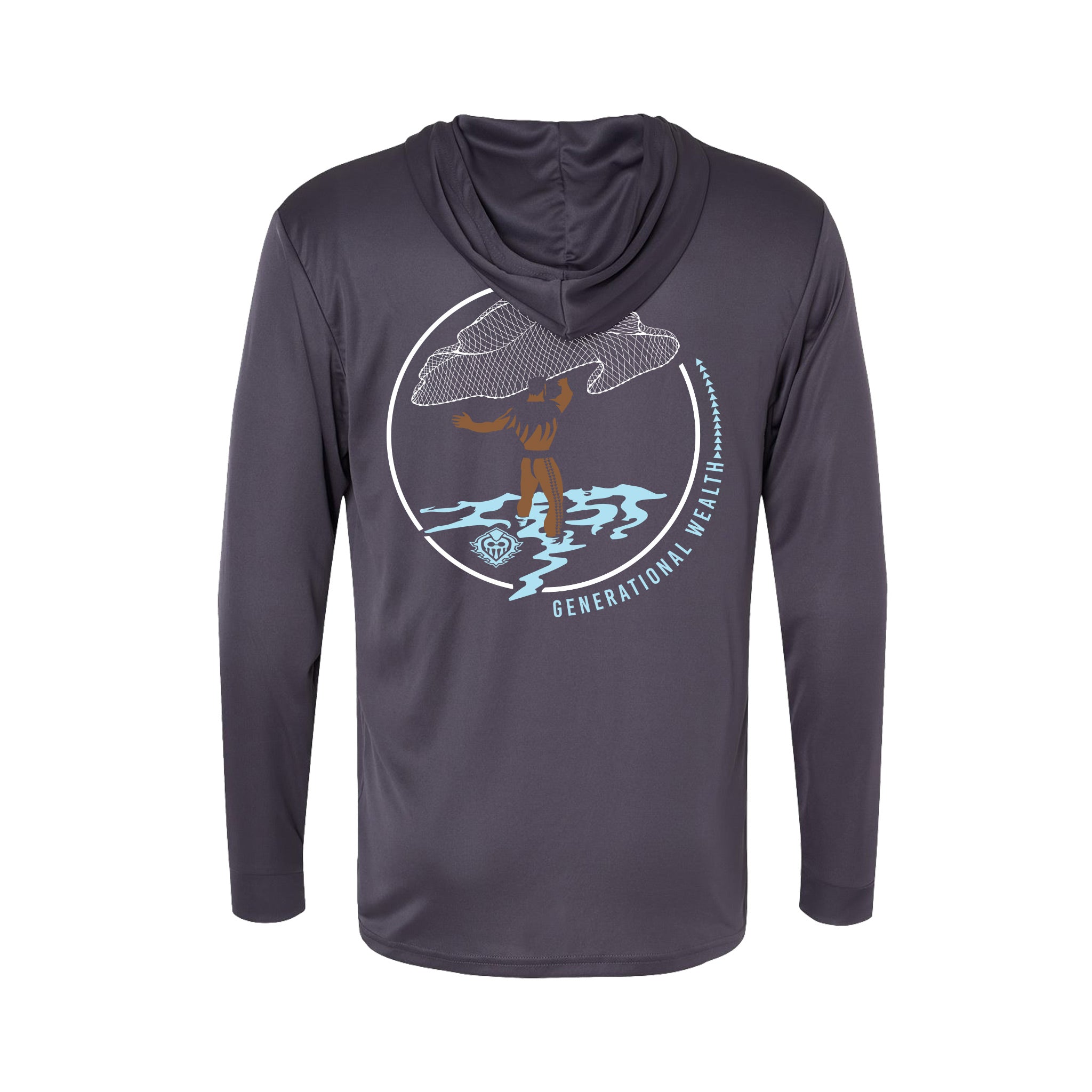 Throw Net Performance Hooded Long Sleeve T-Shirt