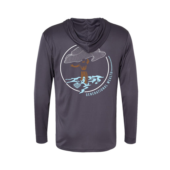 Throw Net Performance Hooded Long Sleeve T-Shirt