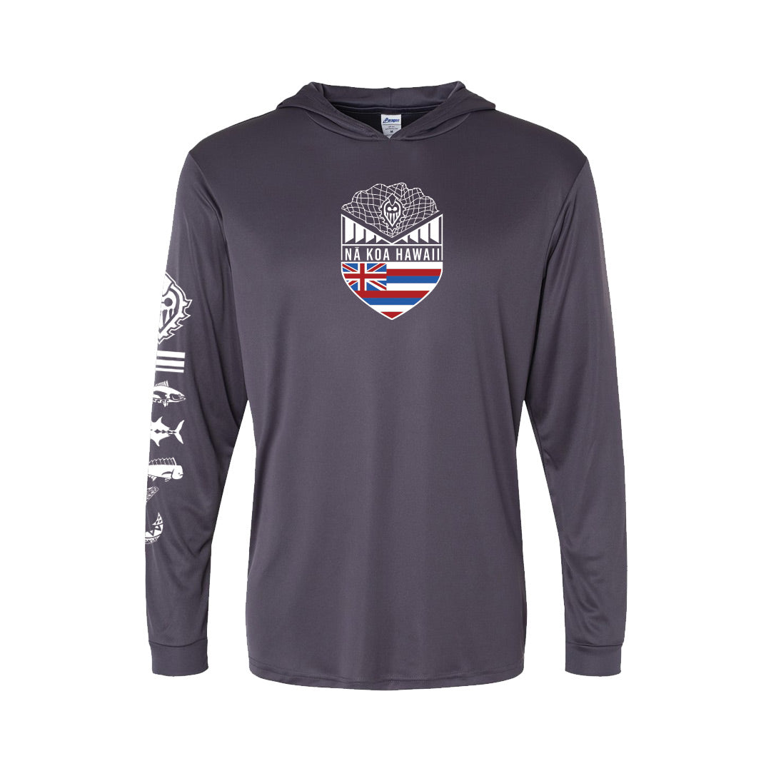 Throw Net Performance Hooded Long Sleeve T-Shirt