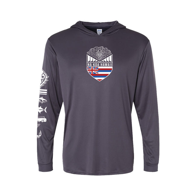 Throw Net Performance Hooded Long Sleeve T-Shirt